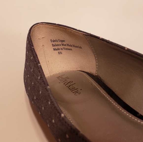 Chambray Style Open Toe Wedge - Picture 4 of 5